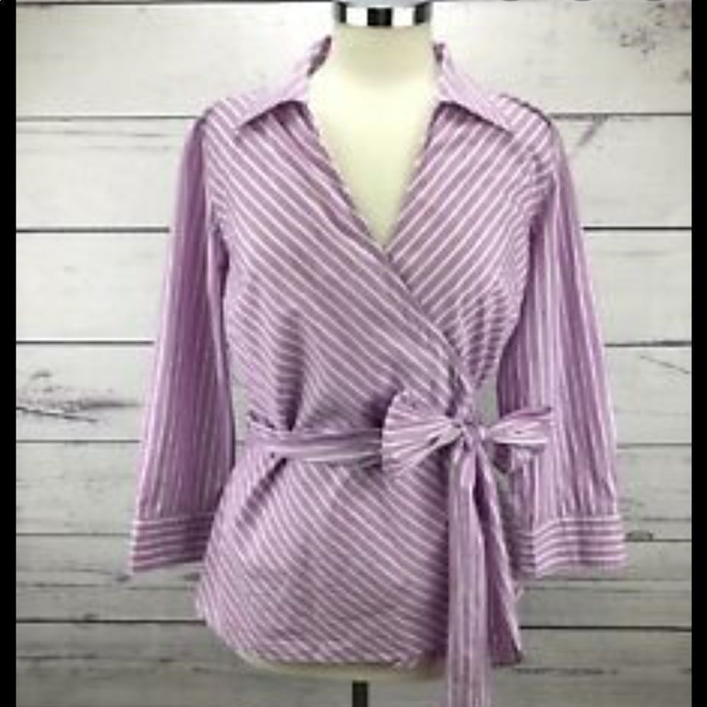 Chaps stretch wrap blouse! - Picture 1 of 3